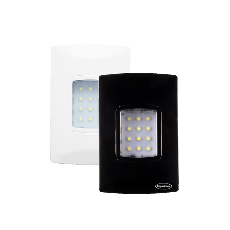 Iluminação de Emergência LED Autônoma 100 Lúmens de Embutir